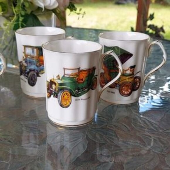 Set of six Fine bone china mugs. - Picture 2 of 12